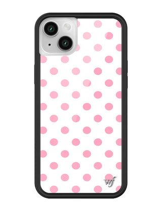 Polka Dot | White and Pink iPhone Case