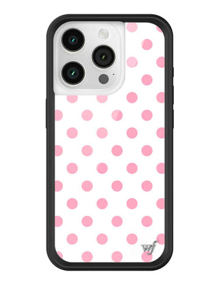 Polka Dot | White and Pink iPhone Case