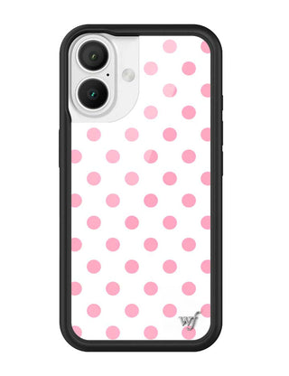 Polka Dot | White and Pink iPhone Case