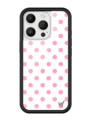 Polka Dot | White and Pink iPhone Case