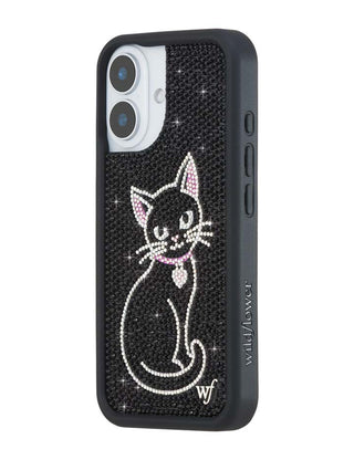 Rhinestone | Black Cat iPhone Case