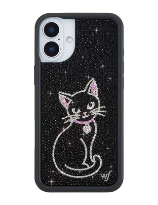 Rhinestone | Black Cat iPhone Case