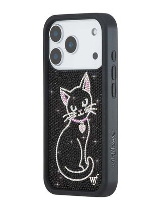 Rhinestone | Black Cat iPhone Case