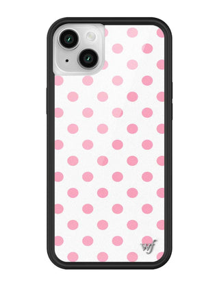 Polka Dot | White and Pink iPhone Case