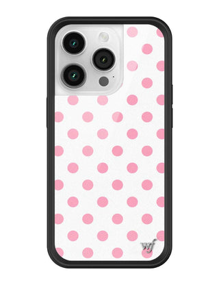 Polka Dot | White and Pink iPhone Case