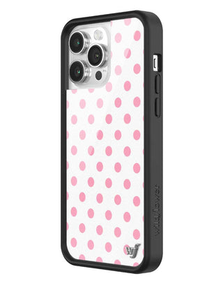 Polka Dot | White and Pink iPhone Case