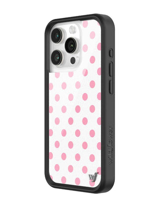 Polka Dot | White and Pink iPhone Case