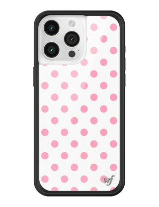 Polka Dot | White and Pink iPhone Case