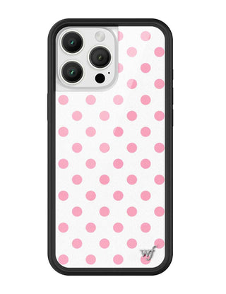 Polka Dot | White and Pink iPhone Case