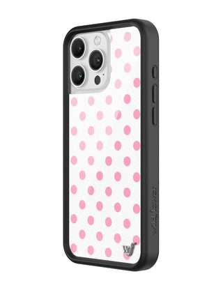 Polka Dot | White and Pink iPhone Case